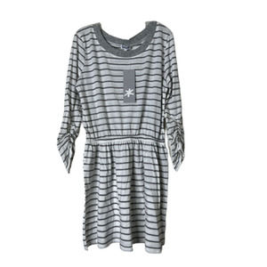 NEW! Splendid Girls Black & White Striped Dress Size 10